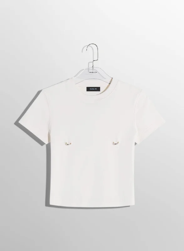 off-white pierced baby t-shirt