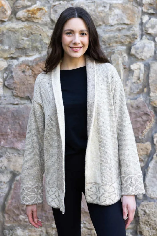 Skye Jacket in Oat Merino Wool