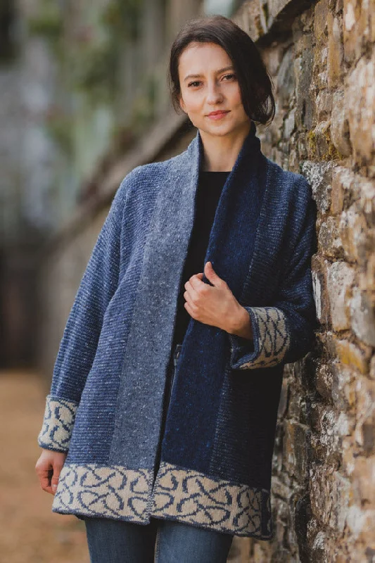 Skye Jacket in Royal Blue Merino Wool