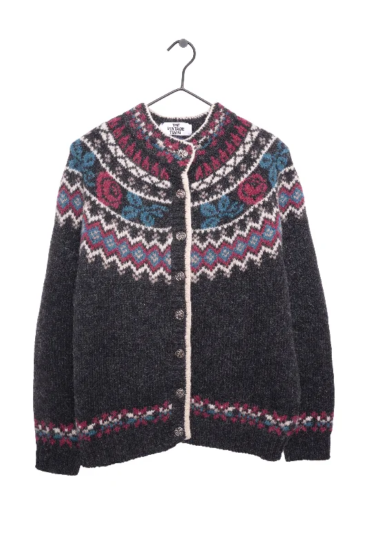 Wool Nordic Cardigan