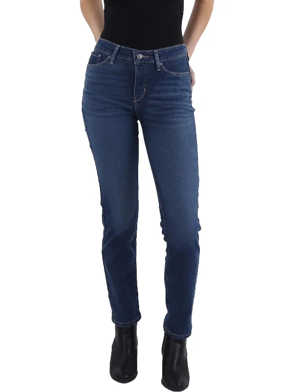 Womens Straight Leg Dark Wash Straight Leg Jeans