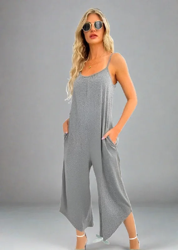 Chic Spaghetti Strap Pocketed Jumpsuit