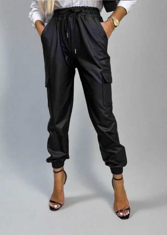 Tied High Waist Pants with Pockets