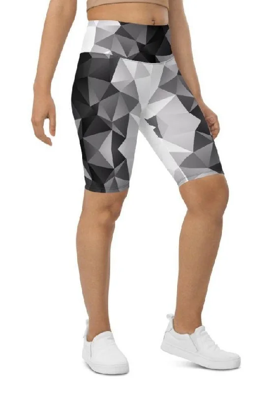 Glass Geometric Biker Shorts