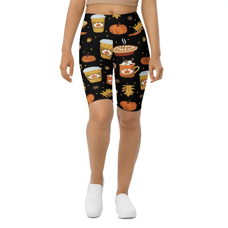 Pumpkin Season Biker Shorts