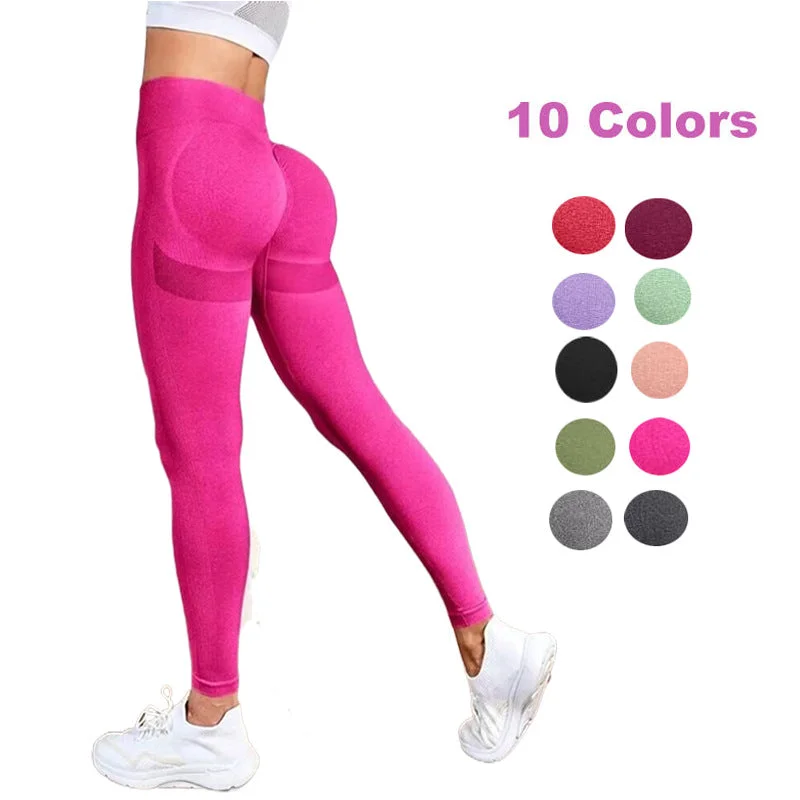 Smile seamless Yoga pants High-waisted hip lift peach hip yoga pants 13color